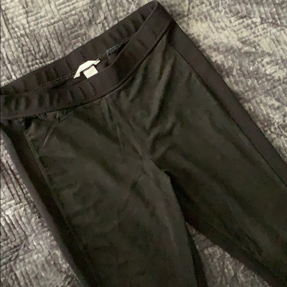 H&M• leather front legging